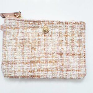 Anne Klein Mini Pink Tweed Clutch NWT